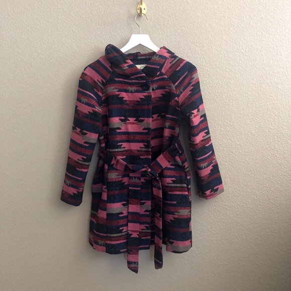 Anthropologie Tabitha Leona Aztec Wrap Coat - Picture 4 of 8